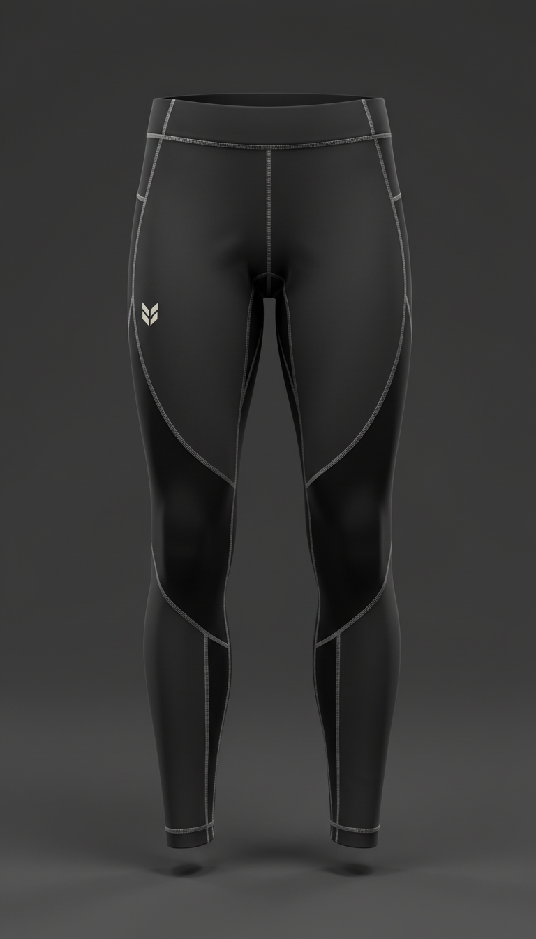 Black compression performance leggings