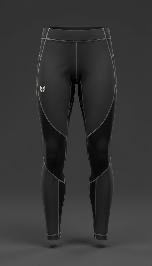Black compression performance leggings