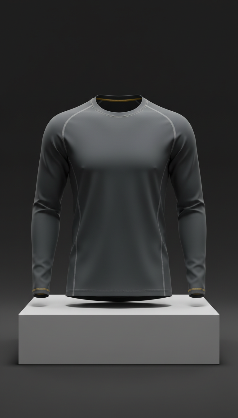 Technical Long-Sleeve Base Layer With Seamless Design