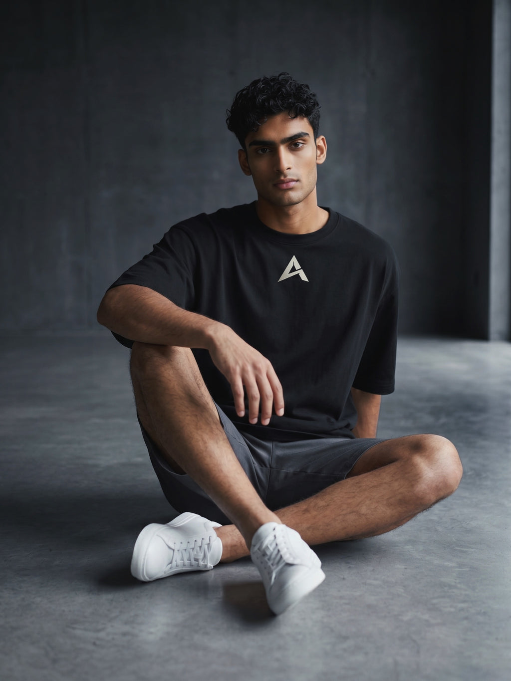 Drop Shoulder Tee - Black